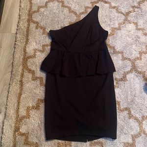 Torrid one shoulder peplum dress